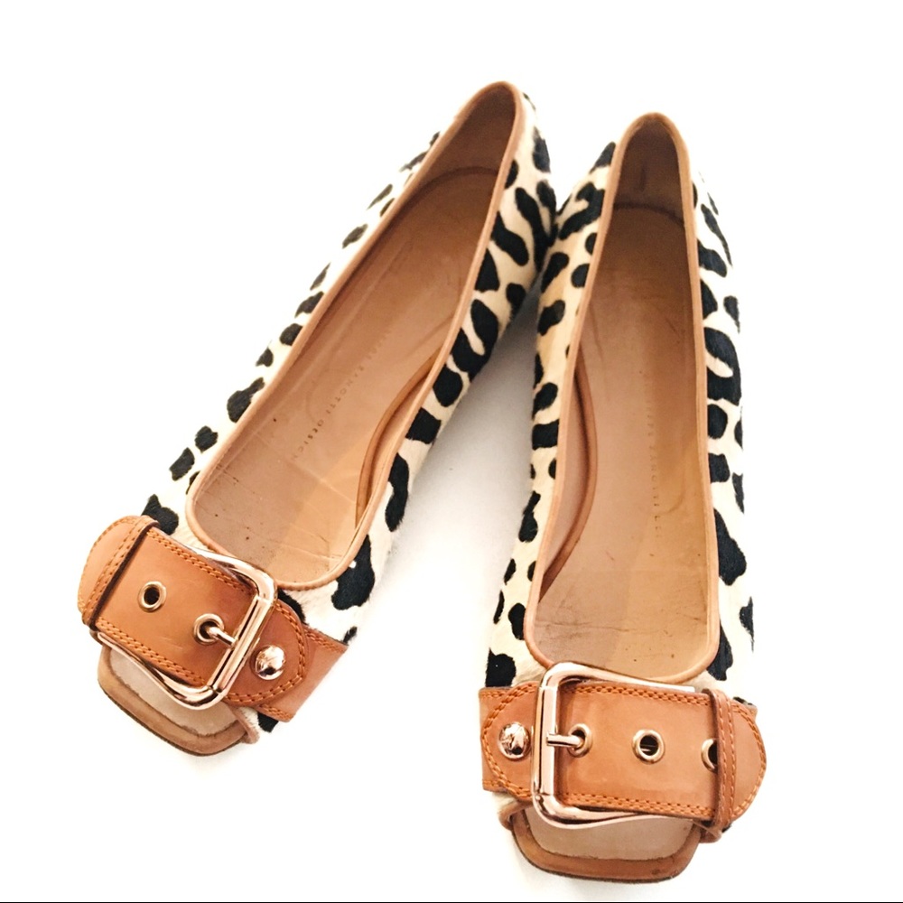 Giuseppe Zanotti Design Animal Print Flats